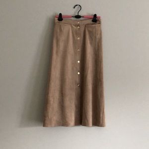 Wilfred Ten Suede-like MIDI Skirt 6